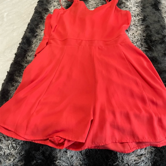 💥Express Hot Orange Side Tie Romper💥 - Picture 3 of 6